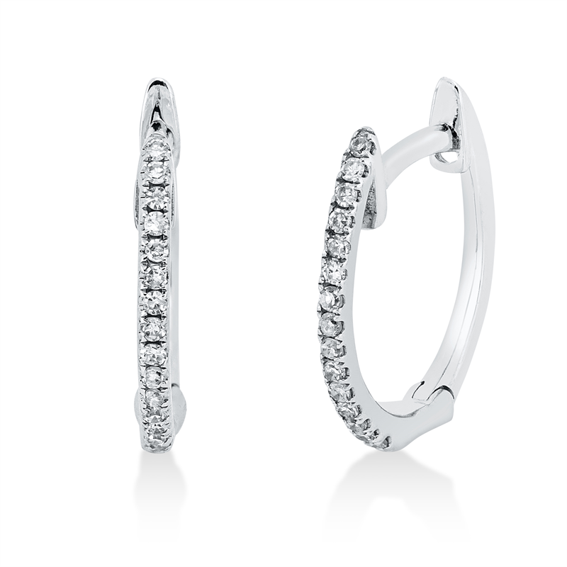 Modern Woman Creolen Weißgold 18kt Ref-2Q688