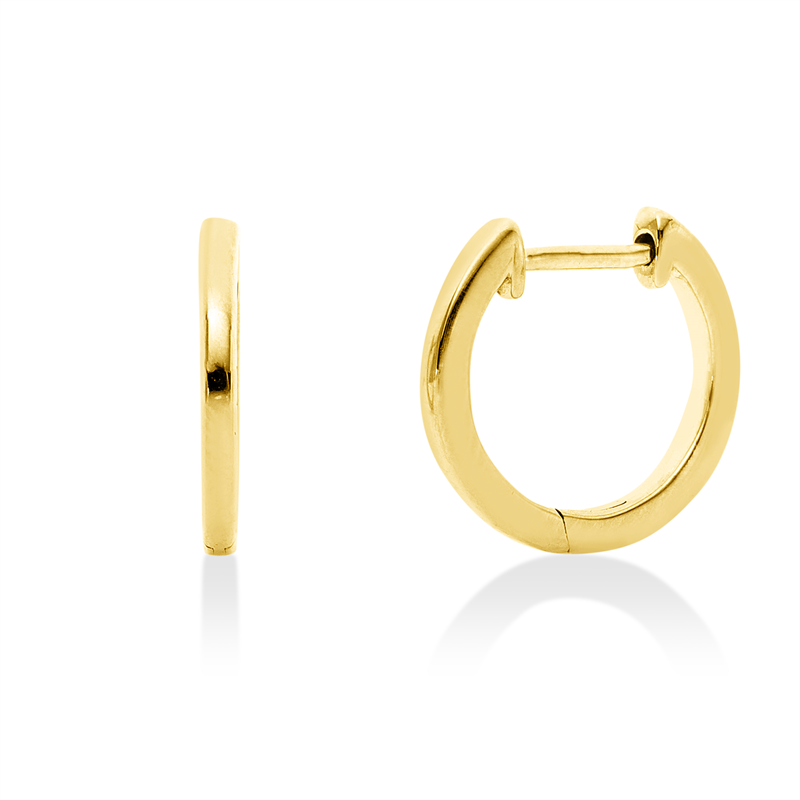 Plain Creolen Gelbgold 14kt