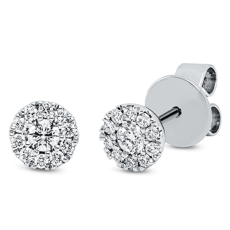 Illusion Classic Ohrstecker Weißgold 18kt 0,25ct