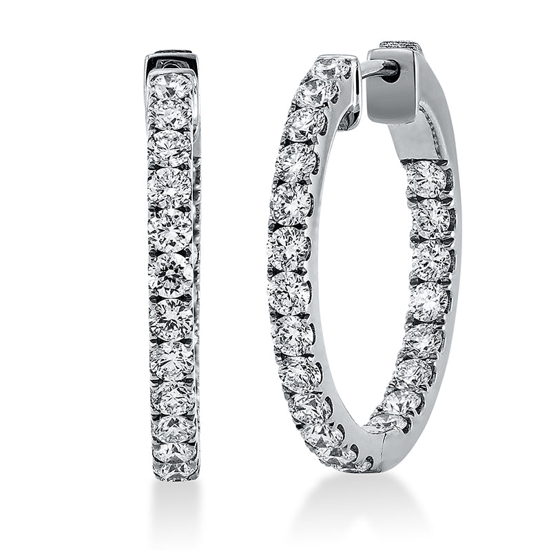 Modern Woman Creolen Weißgold 18kt Ref-2Q929