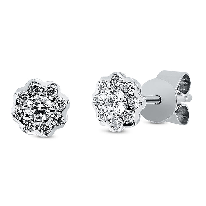 Illusion Classic Ohrstecker Weißgold 18kt Ref-2R019