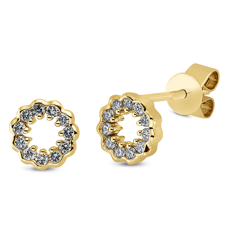 Modern Woman Ohrstecker Weißgold 18kt 0,15ct