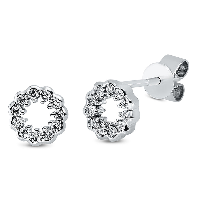 Modern Woman Ohrstecker Weißgold 18kt 0,15ct