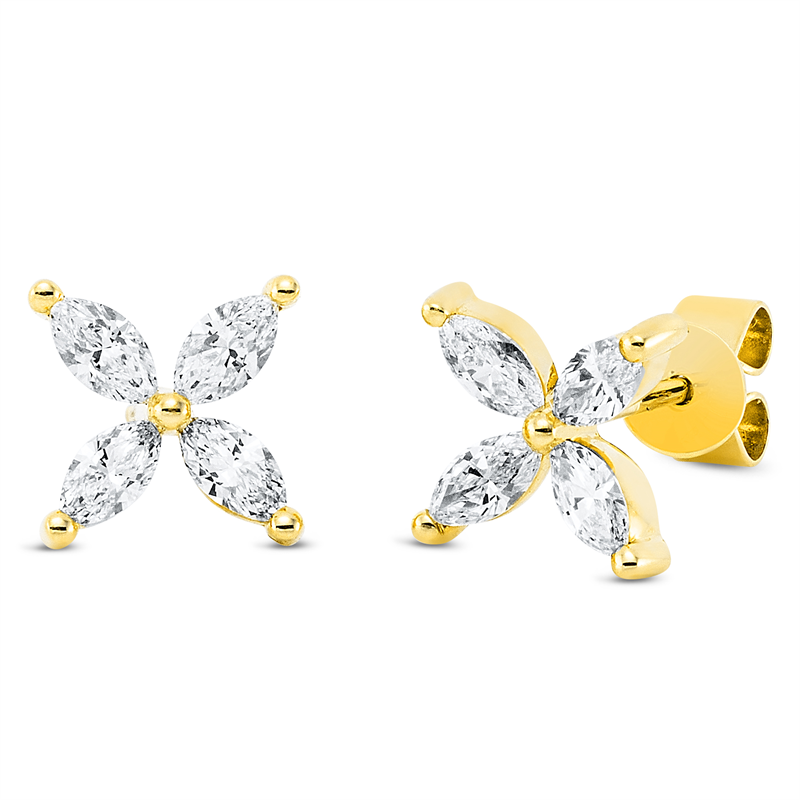 Modern Woman Ohrstecker Weißgold 18kt 0,58ct