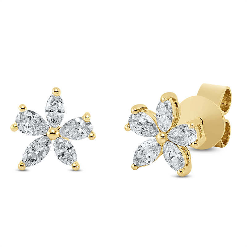 Modern Woman Ohrstecker Weißgold 18kt 0,65ct