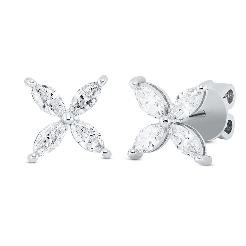 Modern Woman Ohrstecker Weißgold 18kt 0,67ct