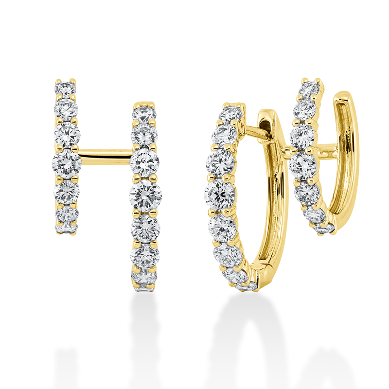 Modern Woman Ohrschmuck Weißgold 18kt 1,21ct