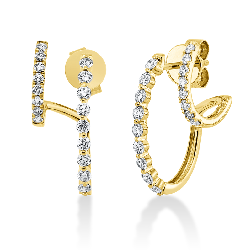 Modern Woman Ohrstecker Weißgold 18kt 0,72ct