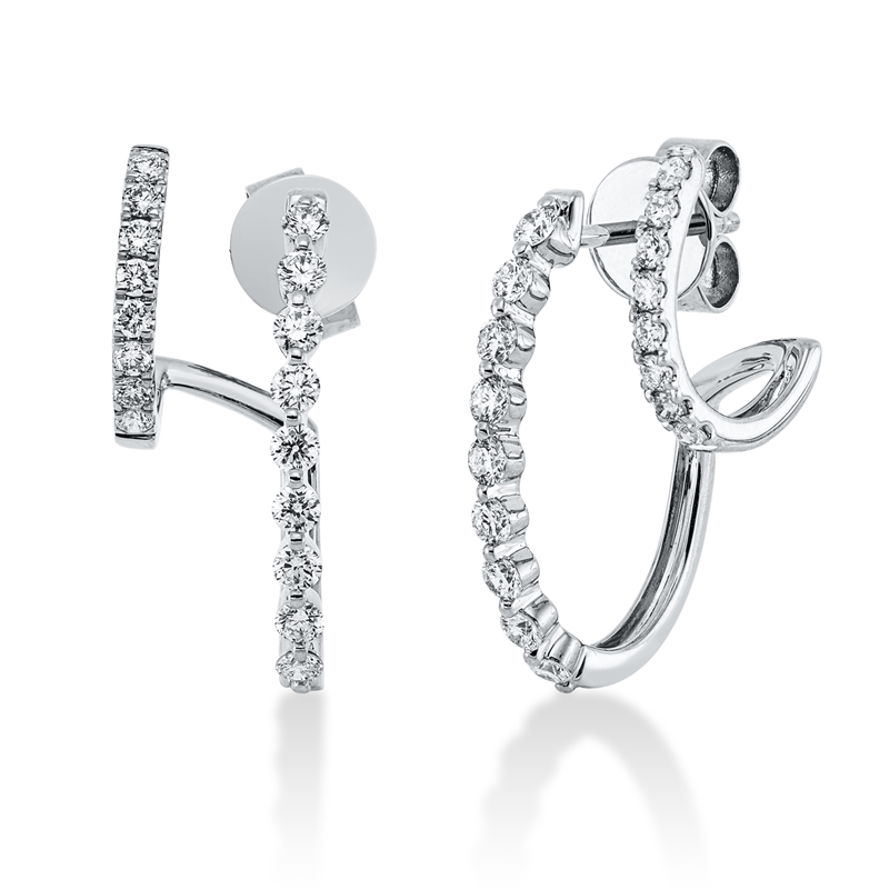 Modern Woman Ohrstecker Weißgold 18kt 0,72ct