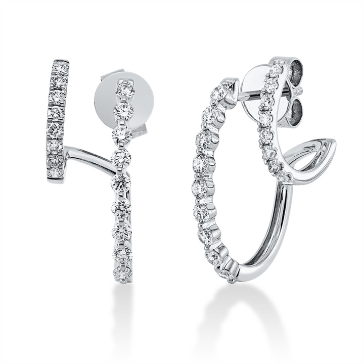 Modern Woman Ohrstecker Weißgold 18kt Ref-2R101
