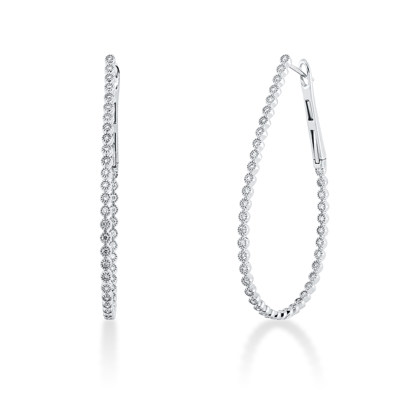 Modern Woman Creolen Weißgold 18kt 0,63ct