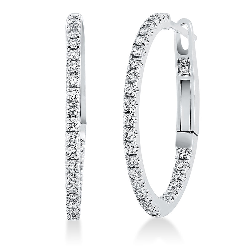 Modern Woman Creolen Weißgold 18kt 0,42ct