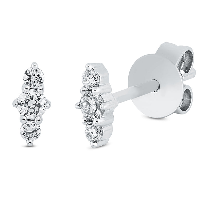 Modern Woman Ohrstecker Weißgold 18kt Ref-2R148