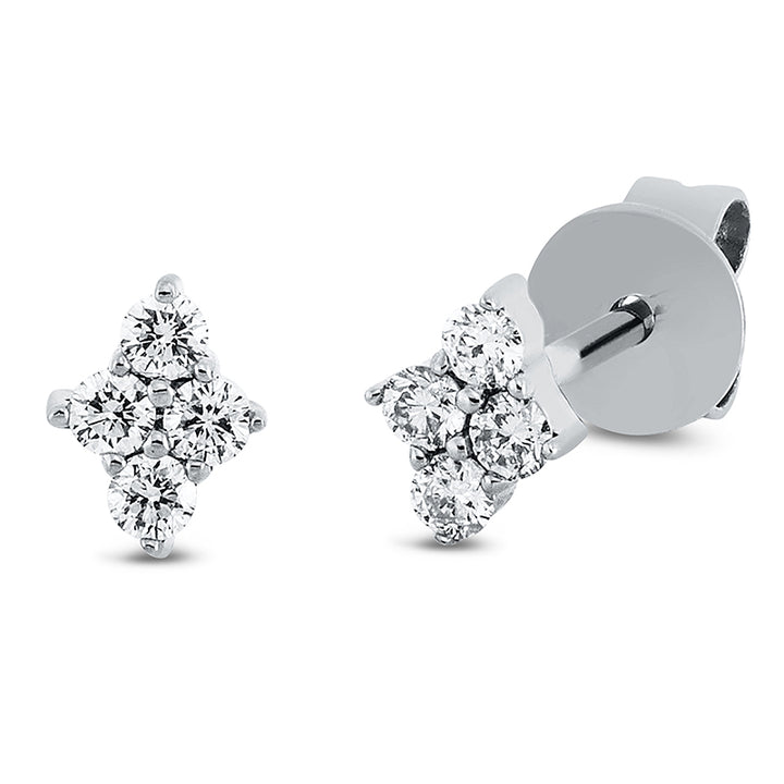 Modern Woman Ohrstecker Weißgold 18kt Ref-2R149