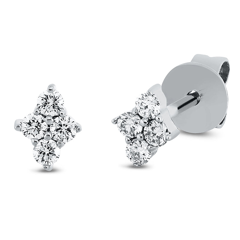 Modern Woman Ohrstecker Weißgold 18kt Ref-2R149