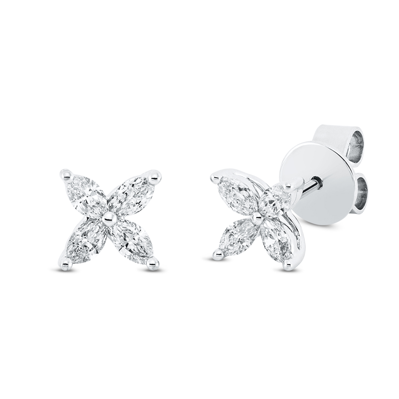 Modern Woman Ohrstecker Weißgold 18kt 0,48ct