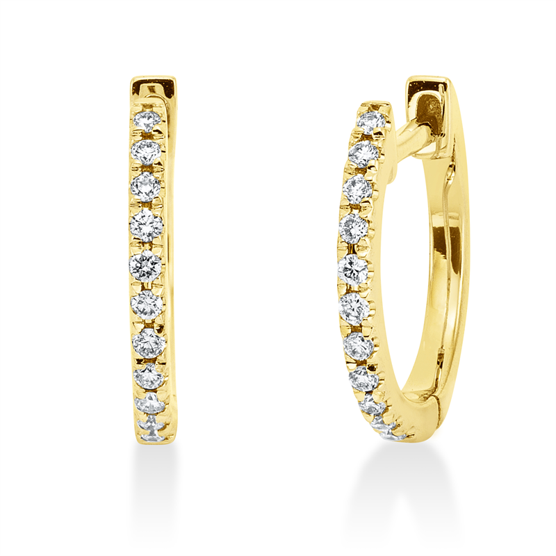 Modern Woman Creolen Weißgold 18kt 0,09ct
