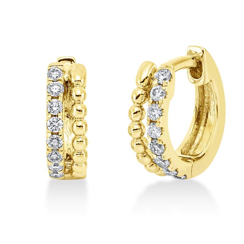 Modern Woman Creolen Weißgold 18kt 0,14ct