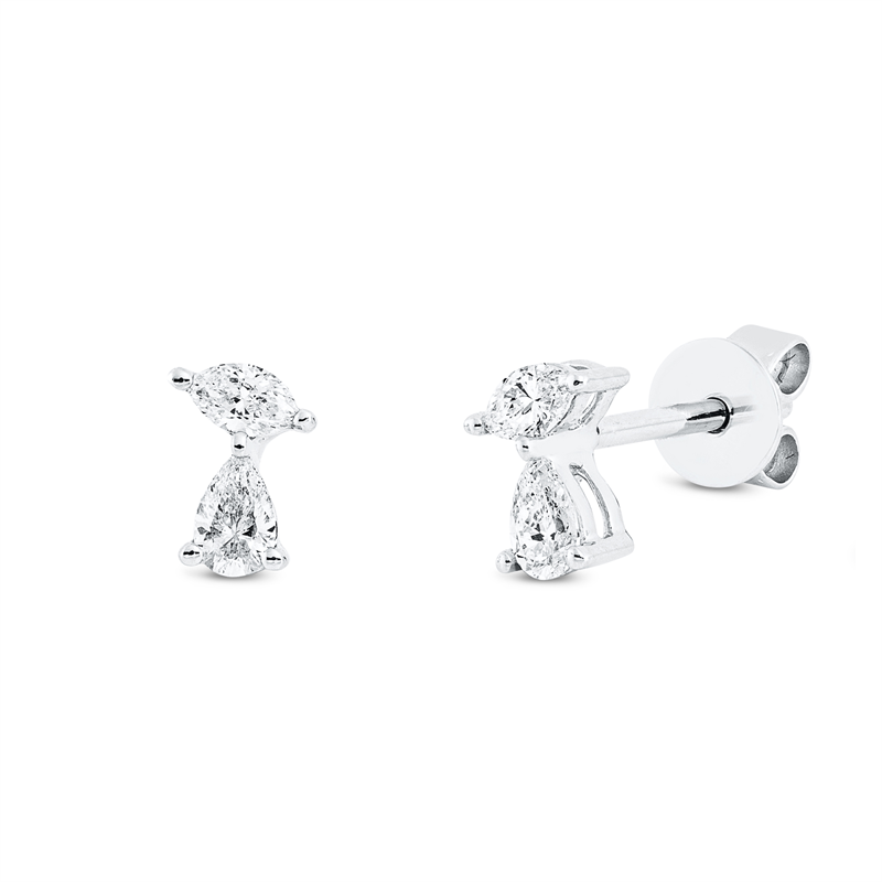 Modern Woman Ohrstecker Weißgold 18kt 0,28ct