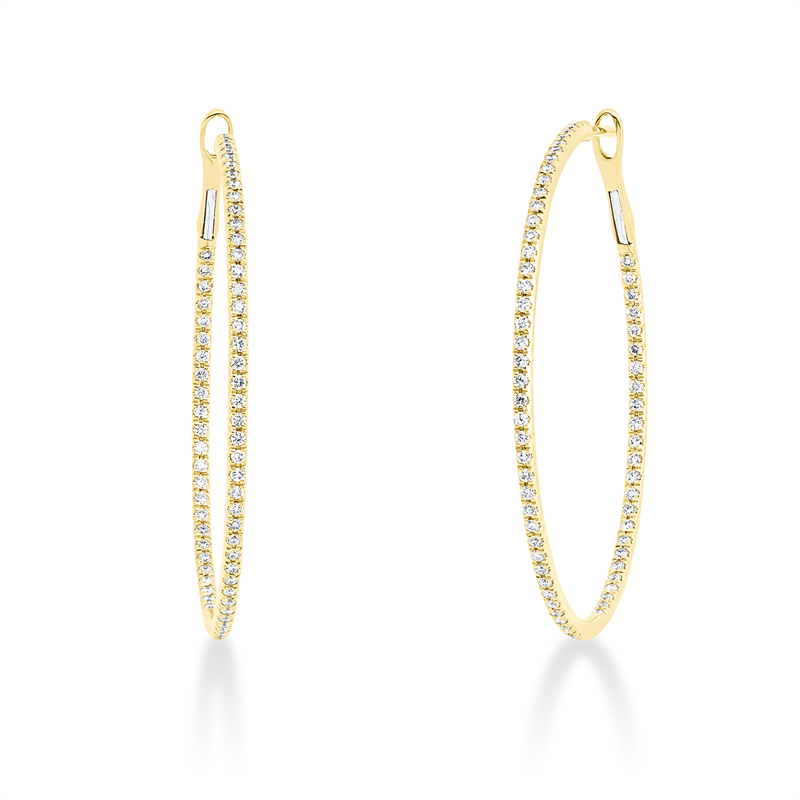 Modern Woman Creolen Weißgold 18kt 0,5ct