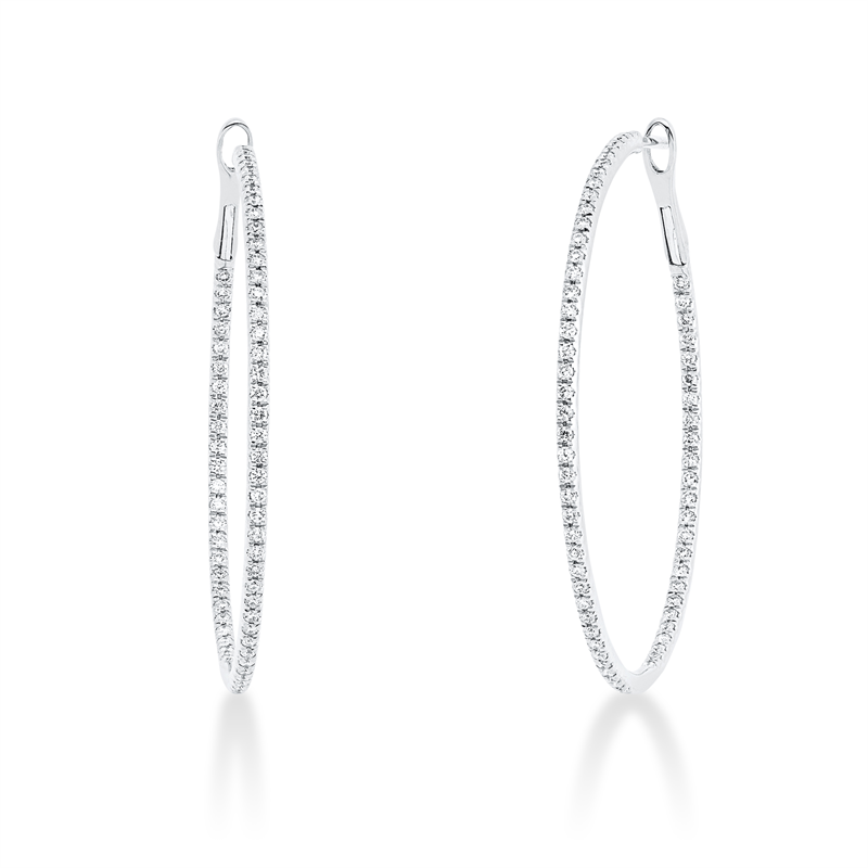 Modern Woman Creolen Weißgold 18kt 0,5ct