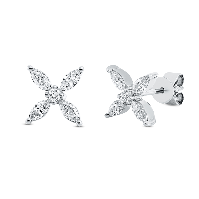 Modern Woman Ohrstecker Weißgold 18kt 0,45ct
