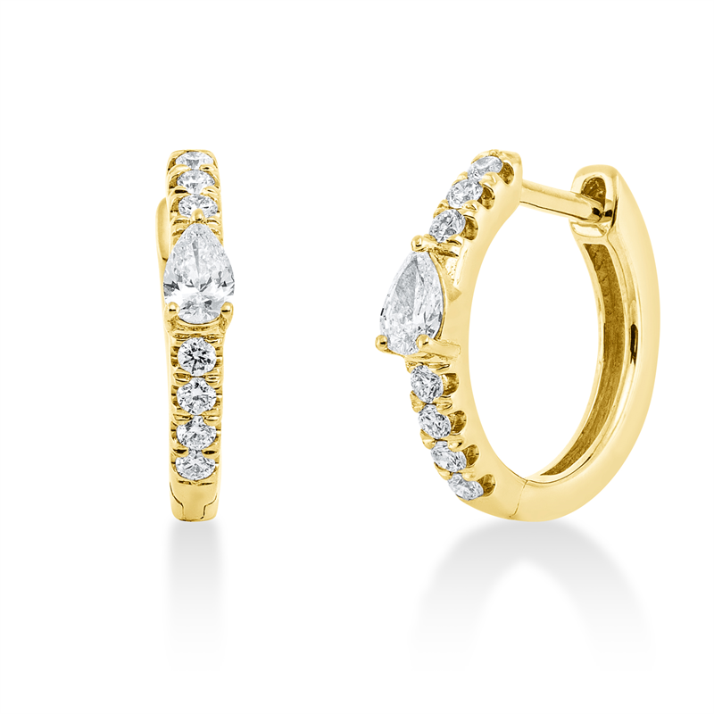 Modern Woman Creolen Weißgold 18kt 0,27ct