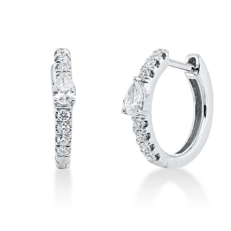 Modern Woman Creolen Weißgold 18kt 0,27ct