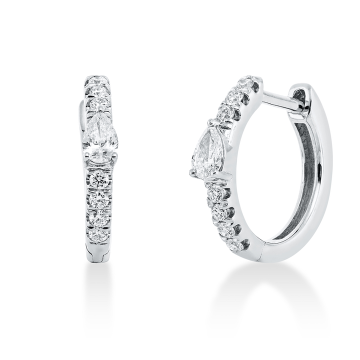Modern Woman Creolen Weißgold 18kt Ref-2R634
