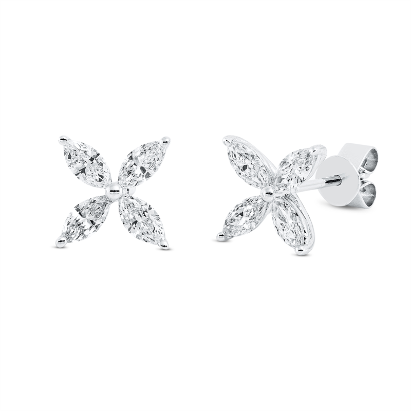 Modern Woman Ohrstecker Weißgold 18kt 0,73ct