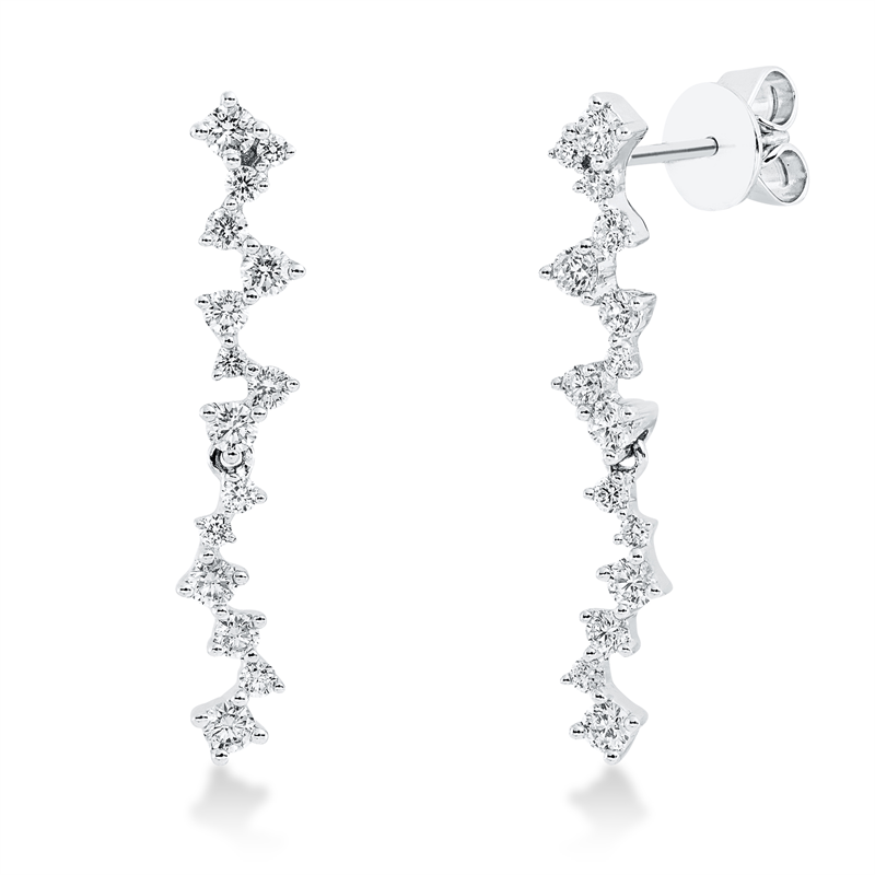 Modern Woman Ohrschmuck Weißgold 18kt 0,68ct