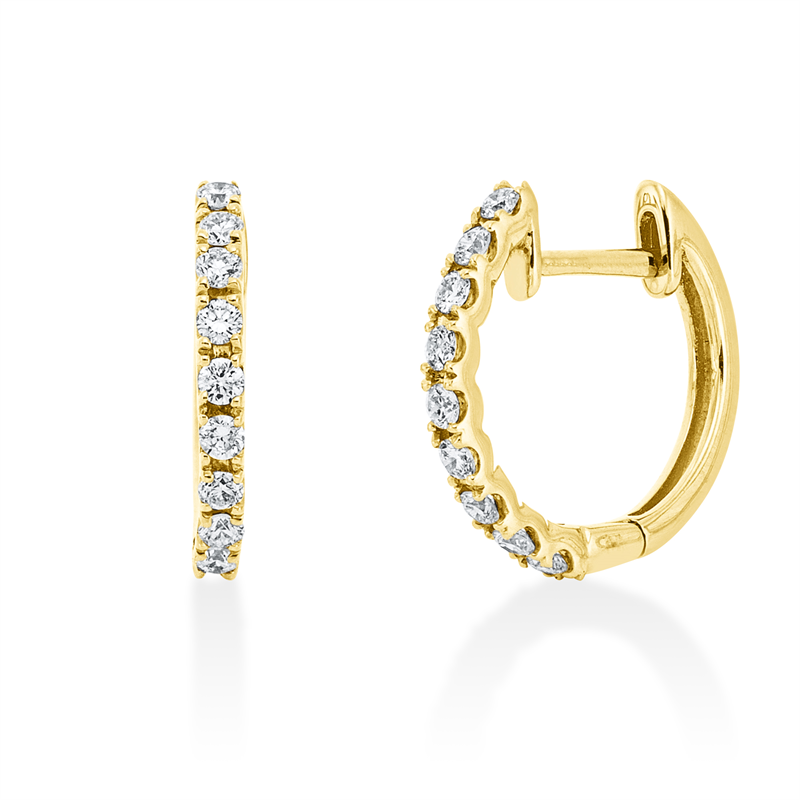 Modern Woman Creolen Gelbgold 18kt 0,22ct
