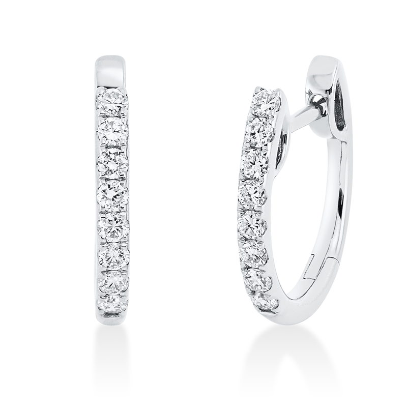 Modern Woman Creolen Weißgold 18kt 0,29ct