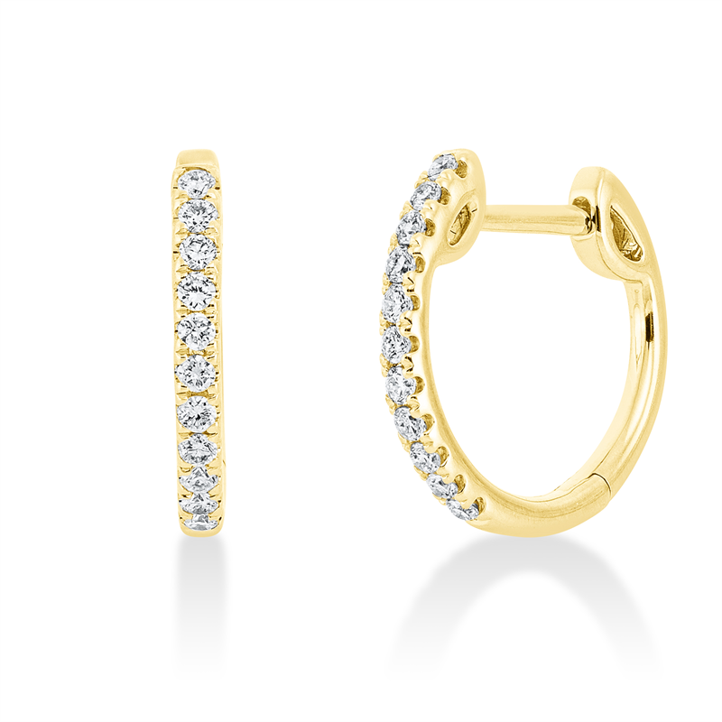 Modern Woman Creolen Weißgold 18kt 0,24ct