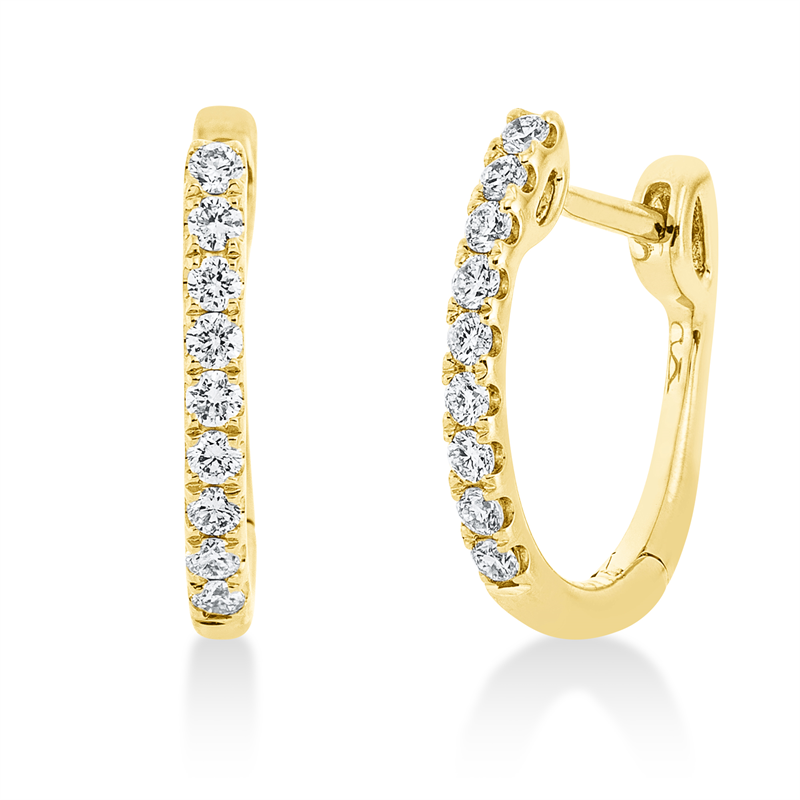 Modern Woman Creolen Gelbgold 18kt 0,23ct