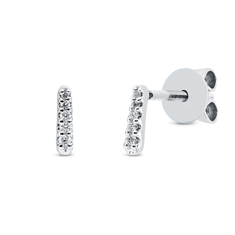 Modern Woman Ohrstecker Weißgold 18kt 0,03ct