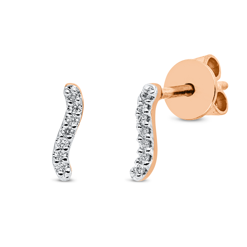 Modern Woman Ohrstecker Weißgold 18kt 0,05ct