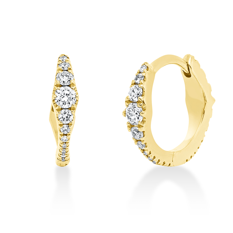 Modern Woman Creolen Gelbgold 18kt 0,33ct