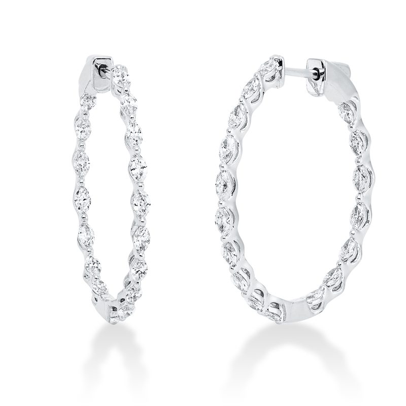 Modern Woman Creolen Weißgold 18kt 0,89ct