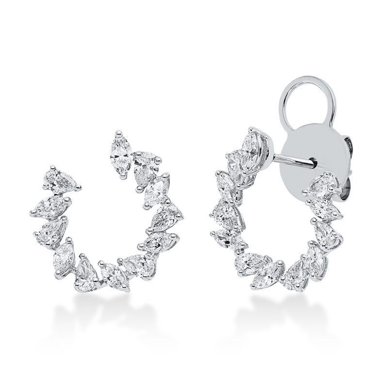 Exklusiv Ohrschmuck Weißgold 18kt 1,58ct