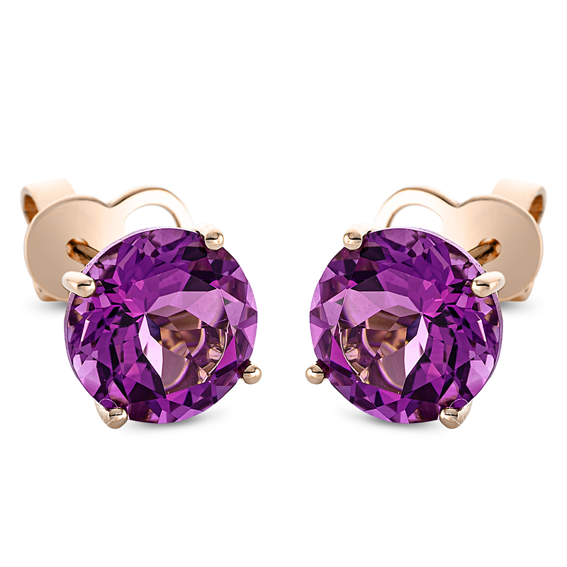 Farbstein Fashion Ohrstecker Rotgold 18kt Ref-2S386
