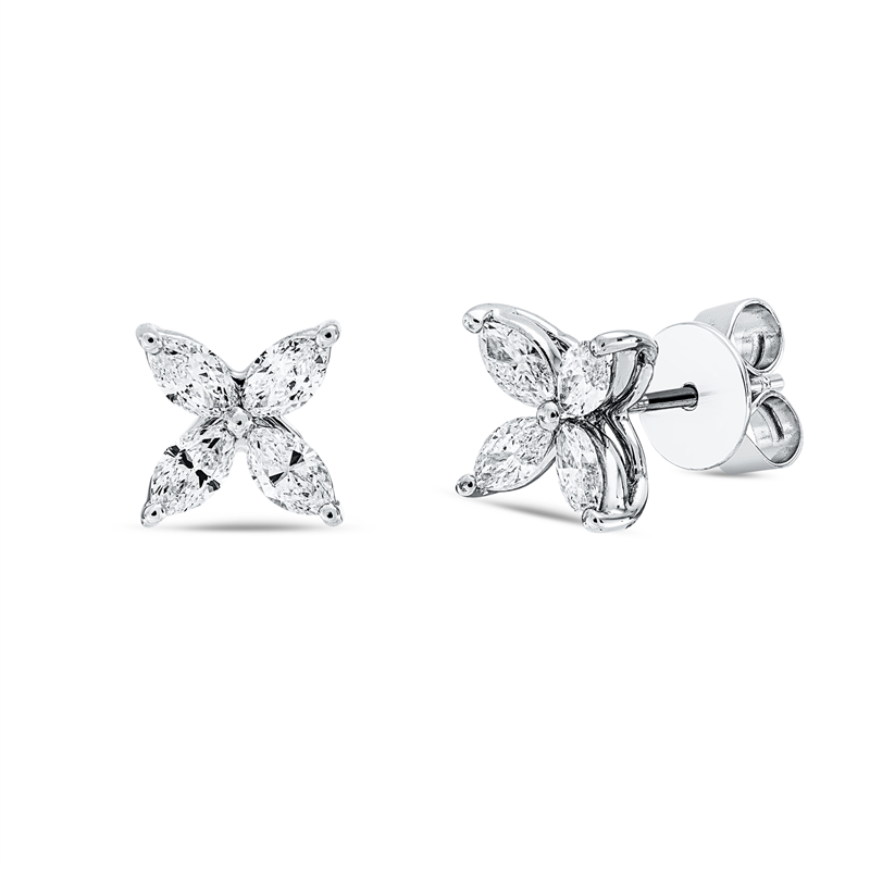 Modern Woman Ohrstecker Weißgold 18kt 0,8ct