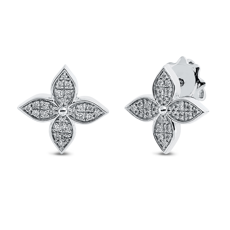 Modern Woman Ohrstecker Weißgold 18kt 0,15ct