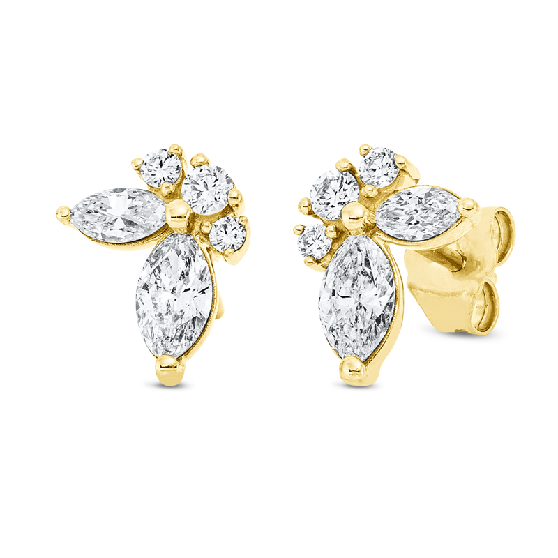 Modern Woman Ohrstecker Weißgold 18kt 0,87ct