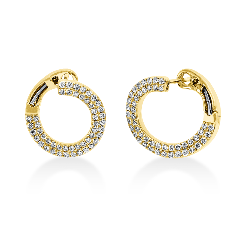 Modern Woman Ohrschmuck Gelbgold 18kt 0,58ct