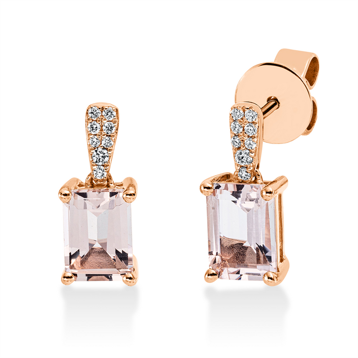 Farbstein Fashion Ohrstecker Rotgold 18kt Ref-2S442