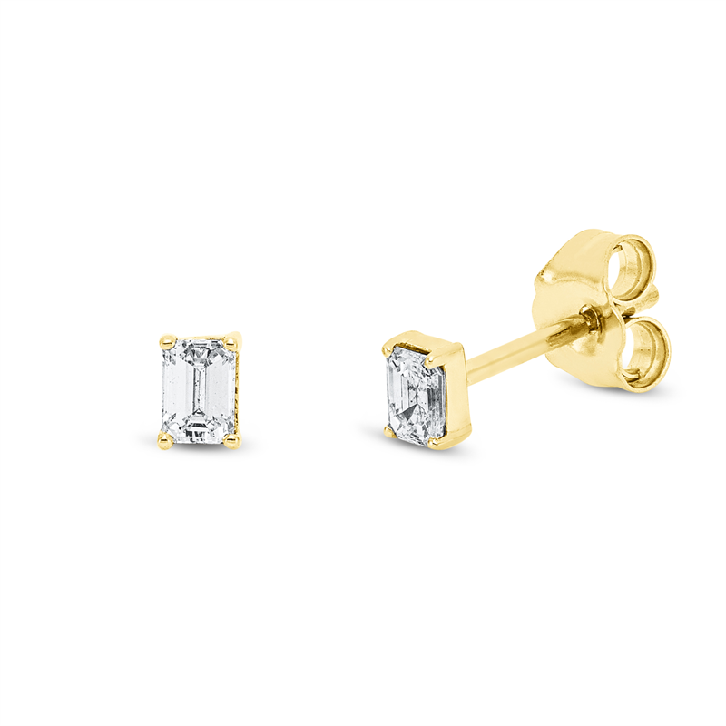 Solitaire Ohrstecker Weißgold 18kt 0,24ct