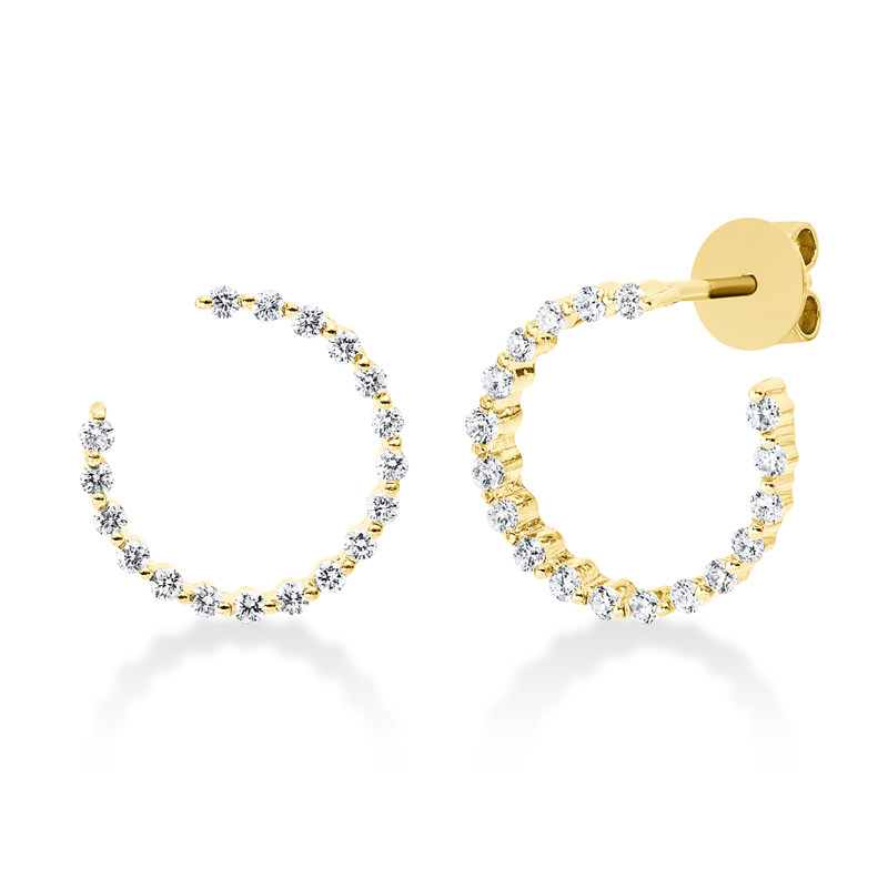 Modern Woman Ohrschmuck Gelbgold 18kt 0,4ct