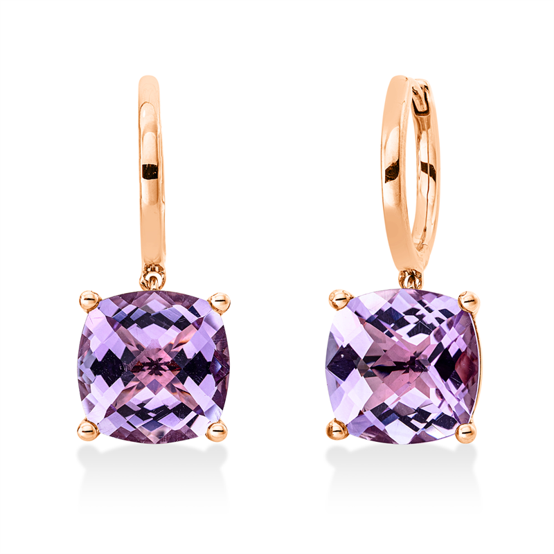 Farbstein Fashion Ohrschmuck Rotgold 18kt