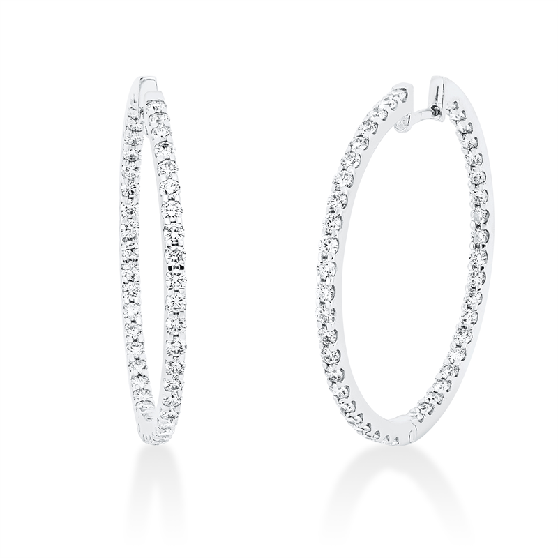 Modern Woman Creolen Weißgold 18kt 1,52ct